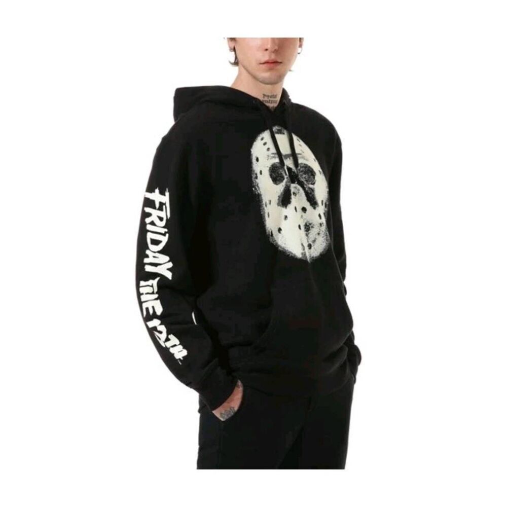 Vans X Horror Friday The 13th Jason Hoodie Small Glow In The Dark Skater